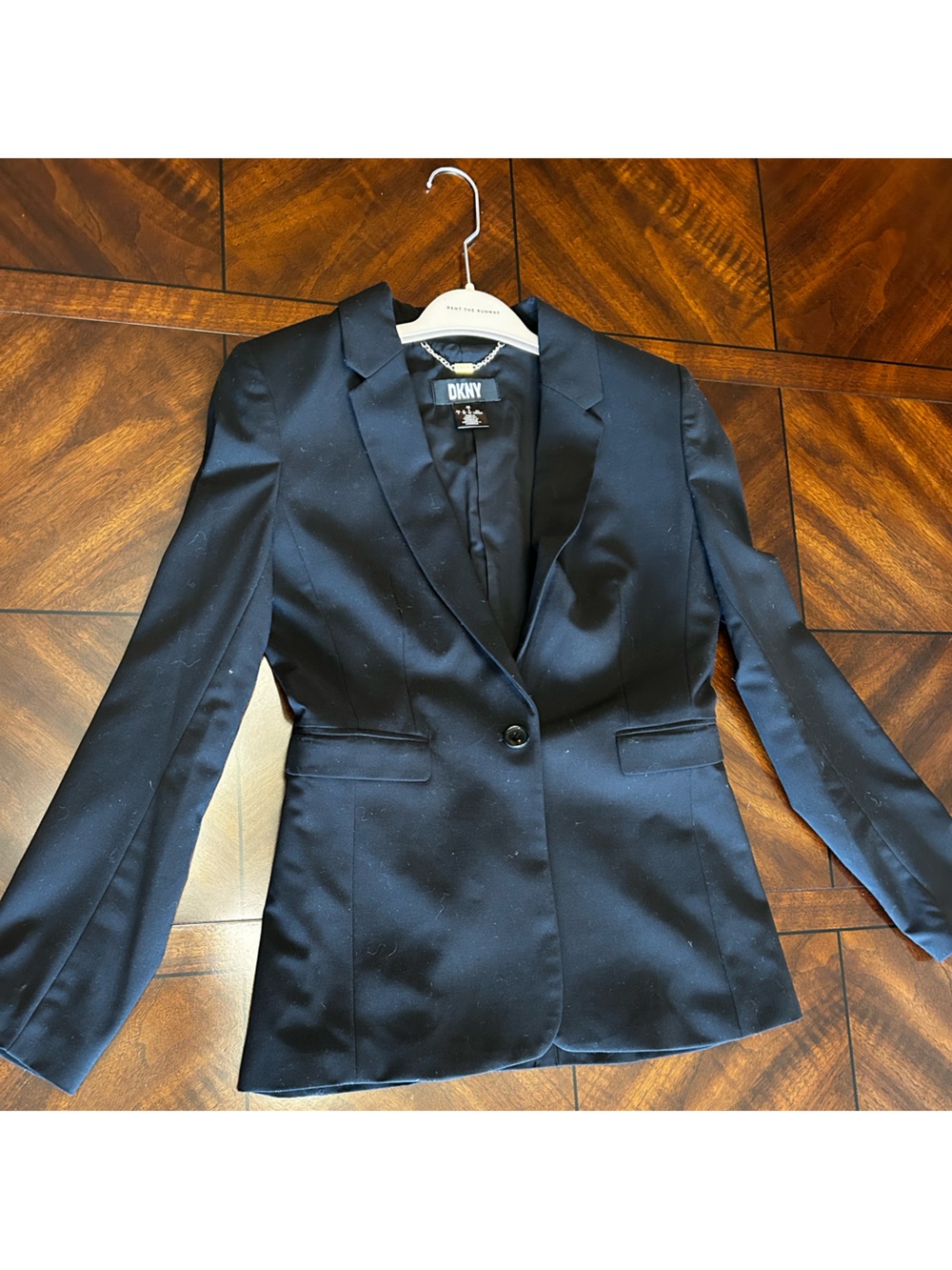 DKNY Classic Black Single-Button Blazer